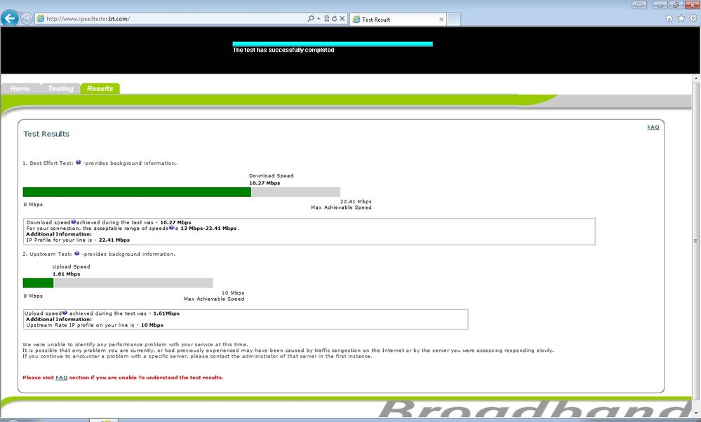 BT Speed Test
