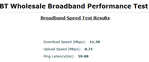 BT Speed Test
