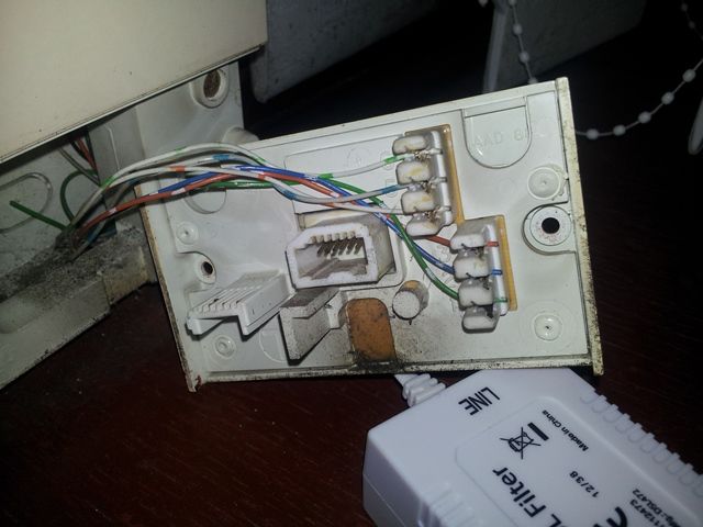current master socket wiring