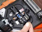 Fibre from road and fibre to inside of house ready to fuse