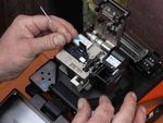 Special tool to cut the fibre with perfect edge