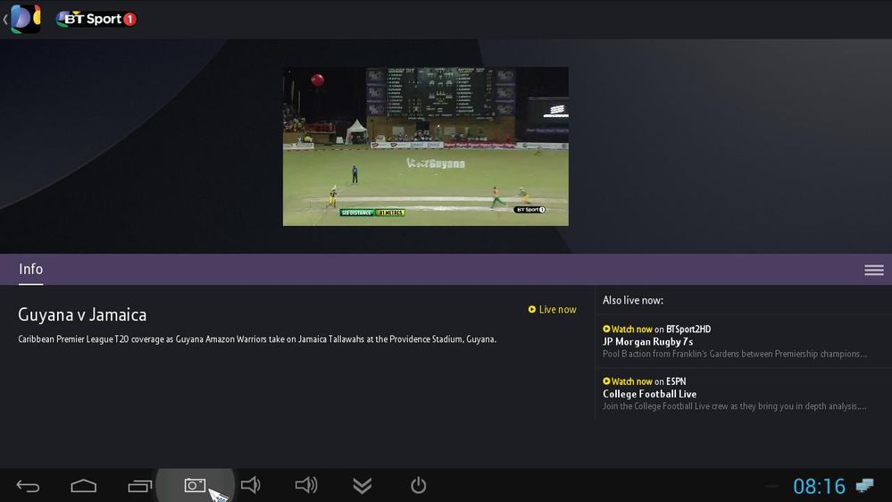 Playing non full screen