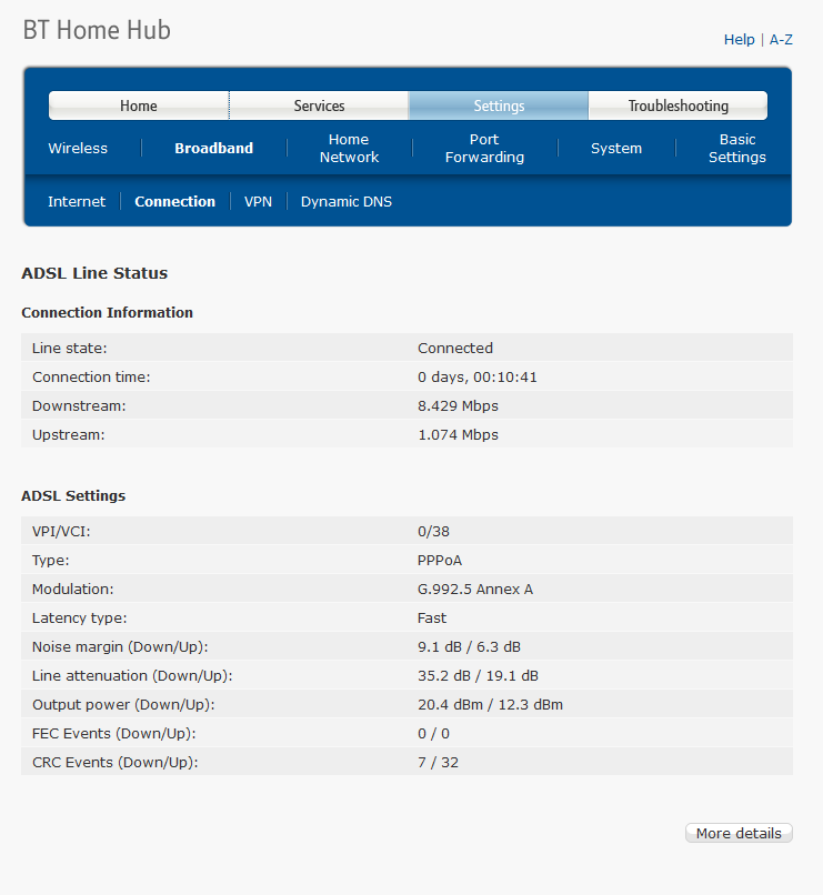 ADSL settings Testsoce.png