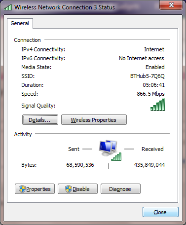 Wireless Details