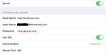 Outgoing Mail Server [Ipad Setting]