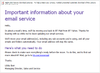 important update about your email service