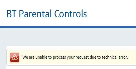 Error message