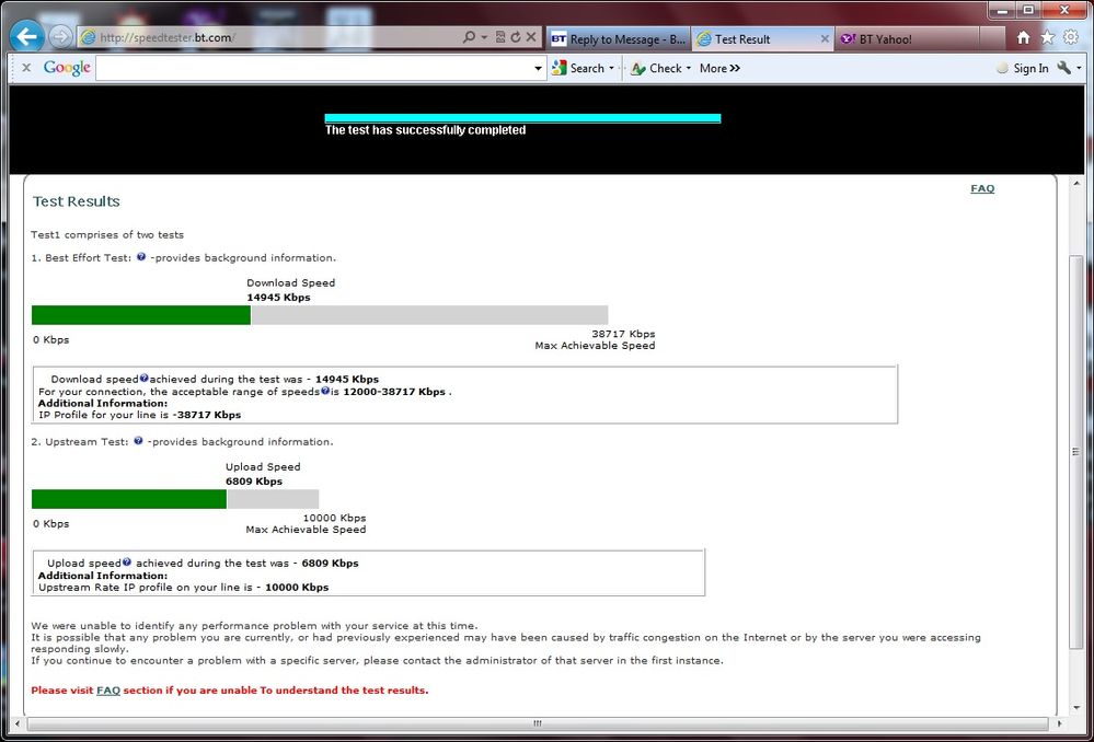 Speedtest 28 July 2011 8:00 am