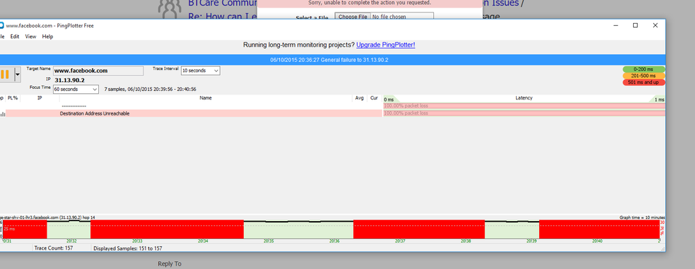 Cant stay online for more than a minute.PNG