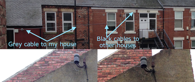 2015-11-15 Telephone cables from pole to house