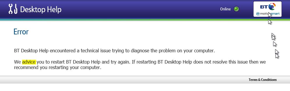 Solved: BT Broadband Desktop Help Problem - BT Community