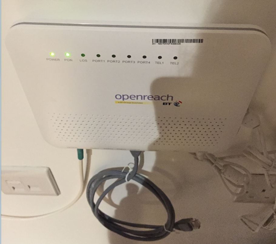 Openreach FTTH termination is Live