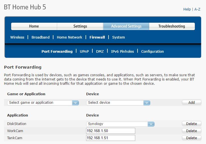 Firewall Settings
