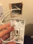 2 wires in the wall in bedroom 2