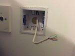 one wire in the wall in bedroom 1