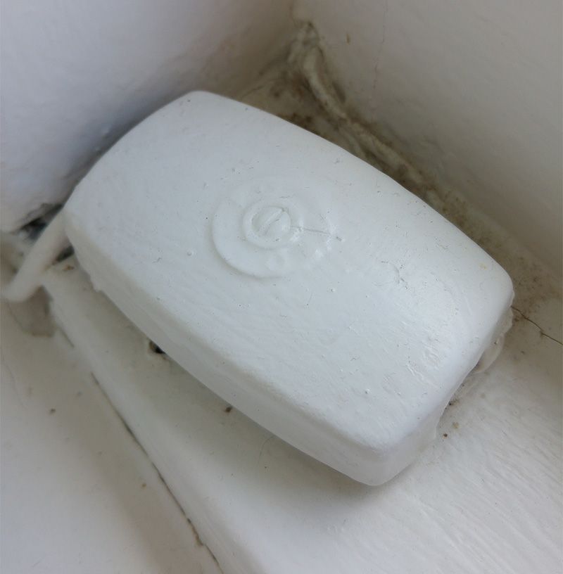 the grey wires go into this and a single wire comes from this to the 'master socket''