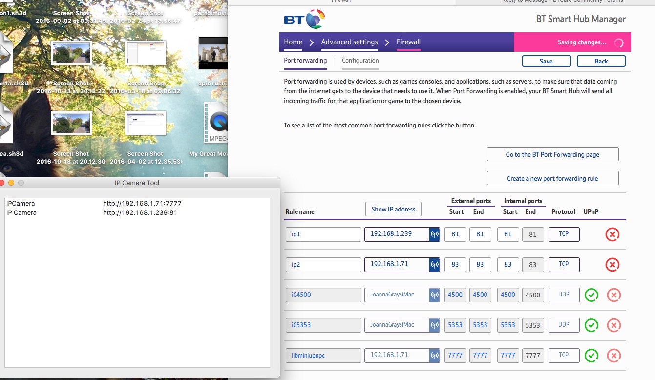 Port Forwarding Hub 6 Ip Cameras Bt Community