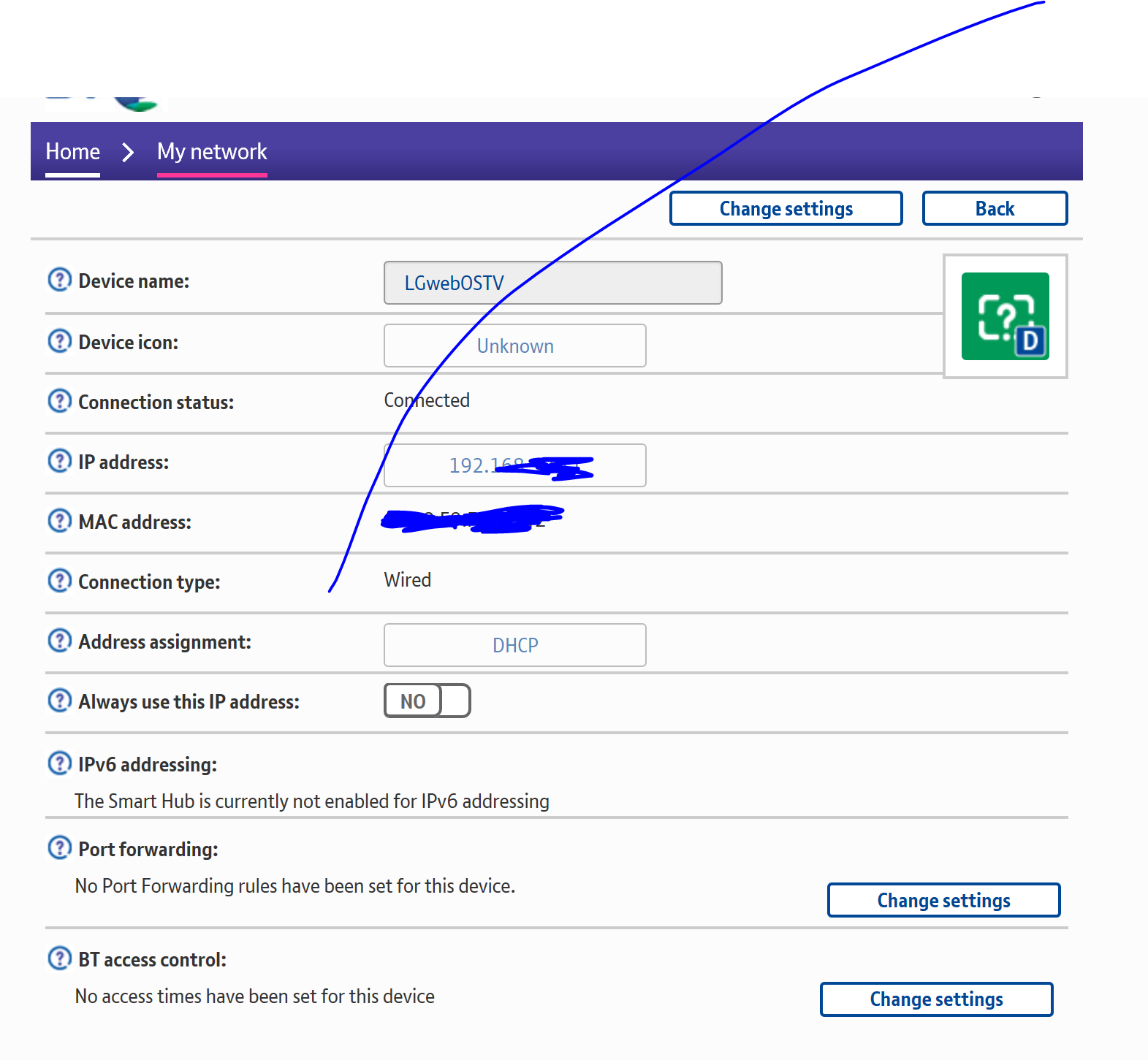 HH6 Advanced settings BT Community