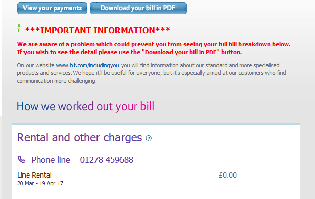 Solved: Problems With MyBT And Viewing Bill - BT Community