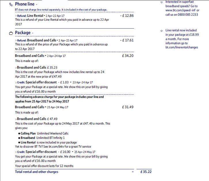 Solved: Re: Trying to understand my bill (after price rise... - BT ...
