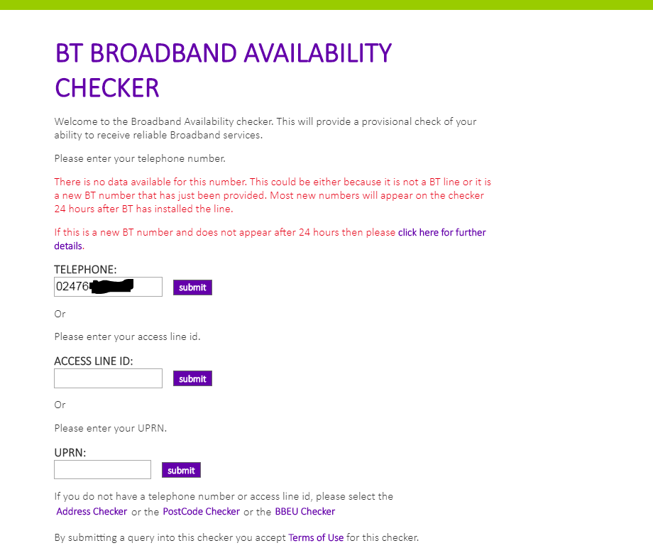 BT broadband not set up BT Community