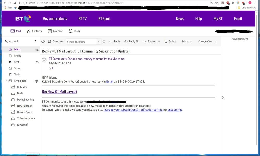 New BT Mail Layout - Page 20 - BT Community