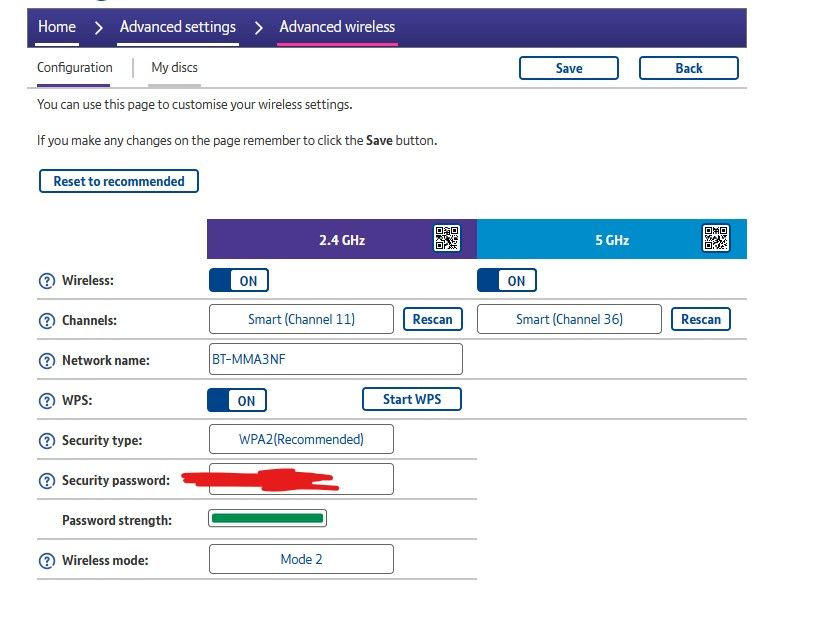 BT Smart Hub 2 unable to separate 2.4ghz and 5ghz BT Community