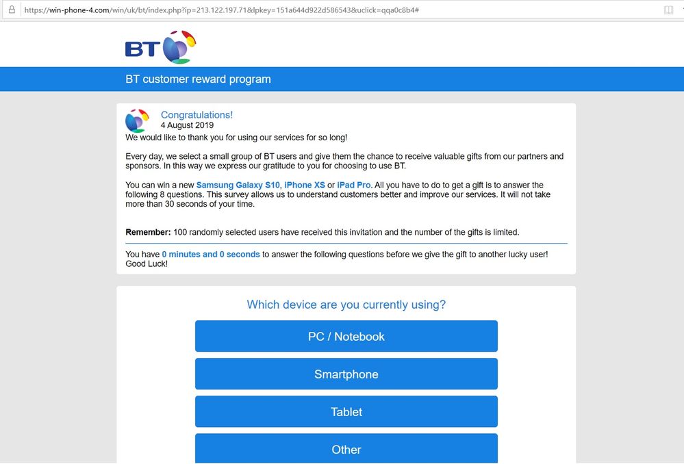 solved-scam-reward-pop-up-bt-community