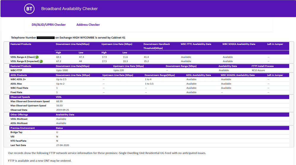 Full Fibre 100 dropouts BT Community