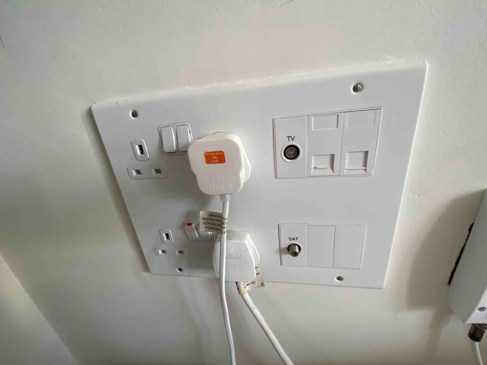 ethernet socket in living room
