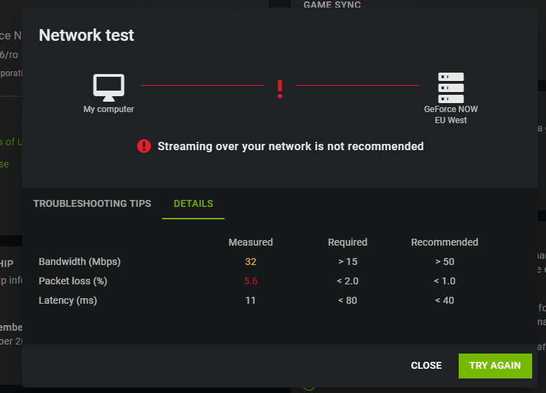 Without using VPN speeds