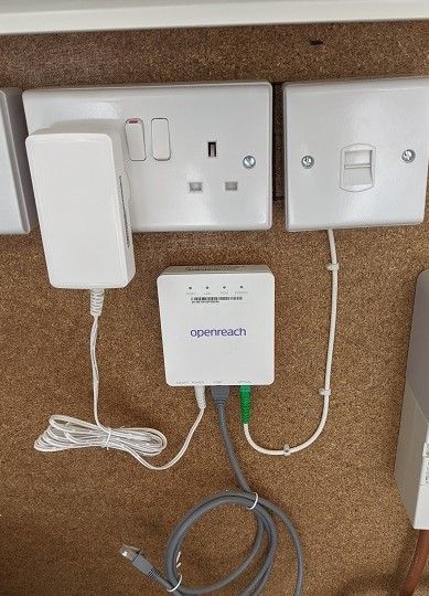 modem in a garage