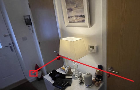 Inside view of cable run