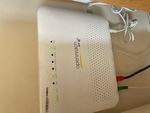 Main Open reach modem with the tel originally plugged into it