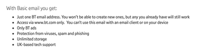 bt email usage policy