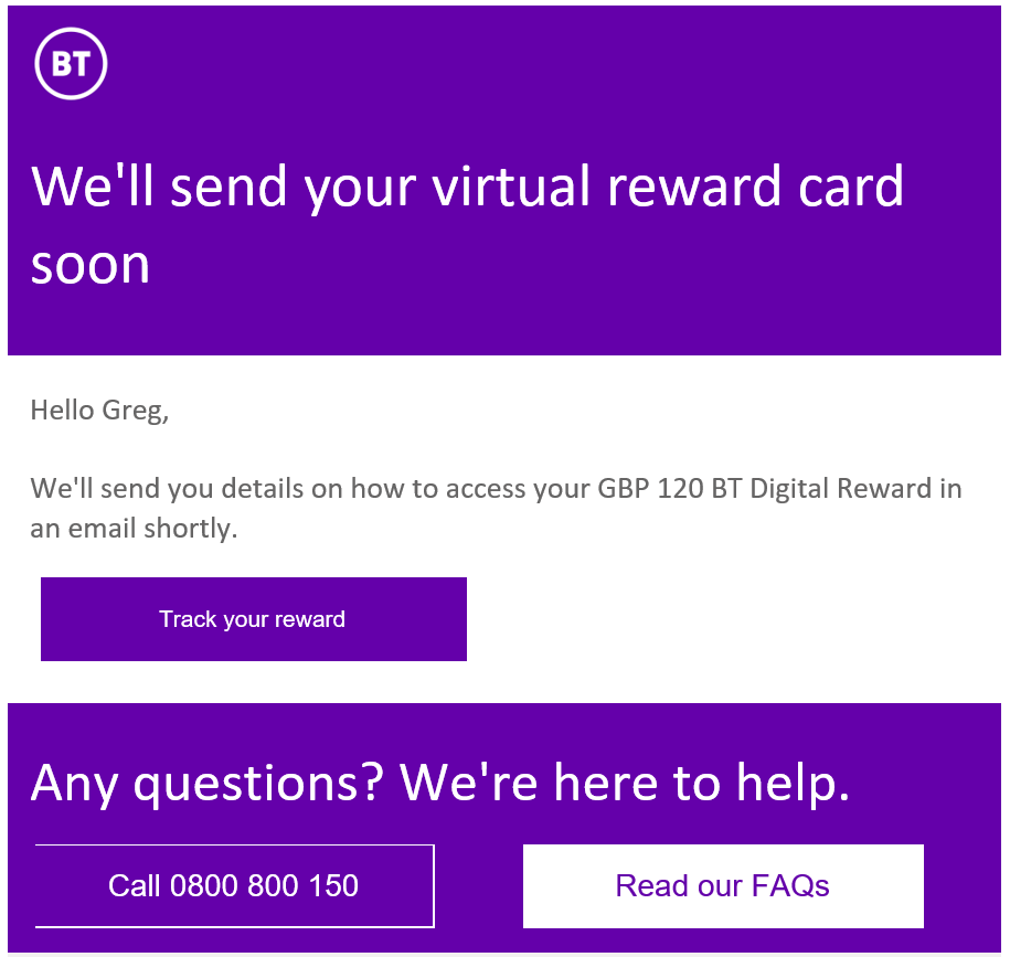 Solved Virtual Reward Card BT Community