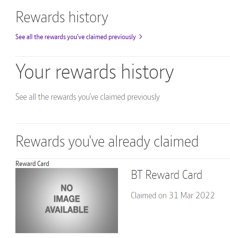Solved Virtual Reward Card BT Community