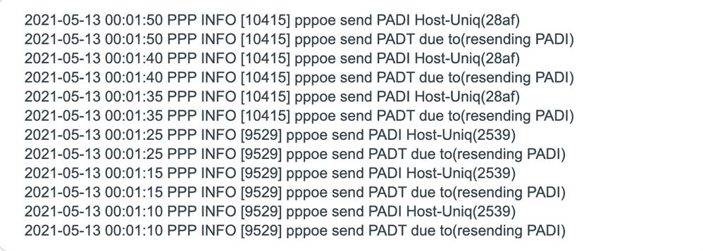 TP-LINK PPP logs