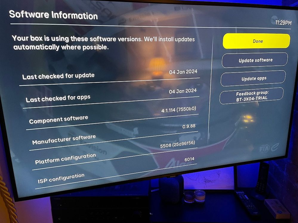 EE TV Box keeps losing connecting to TV BT Community