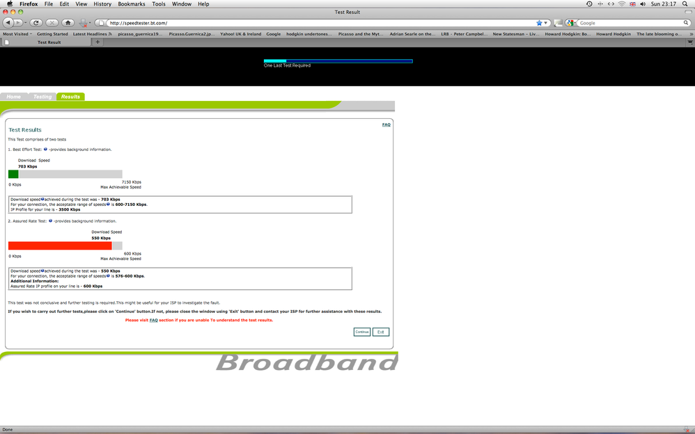 Sppedtester Result