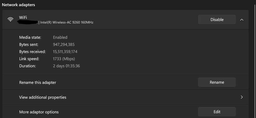 EDIT: having read a different post that referred to checking your adaptor details - i noted this